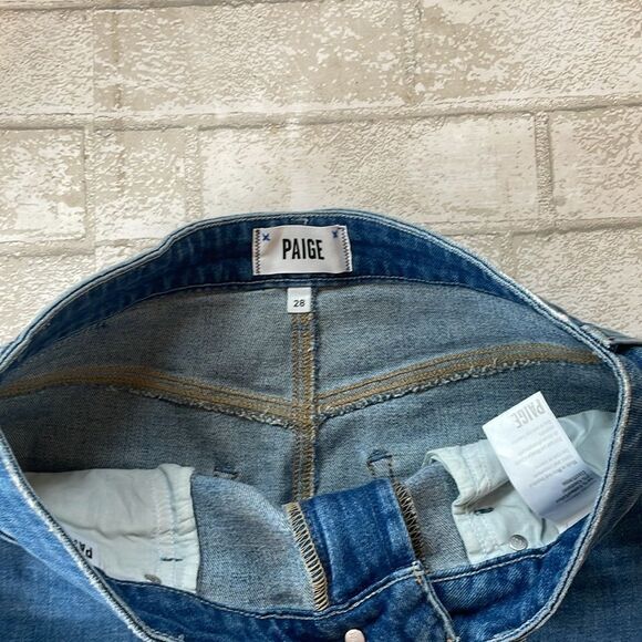 Paige jean meadow midi skirt raw hem - Picture 3 of 9